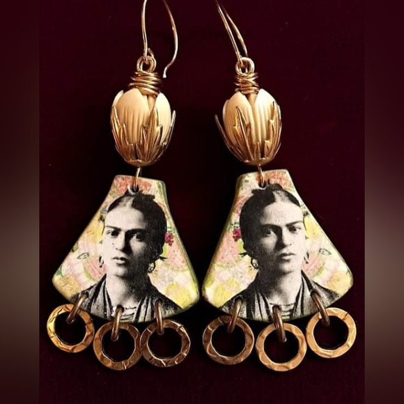 Set of 5 Handmade Jewelry Components by Artists for Earrings,Beading,Charms - Picture 2 of 7